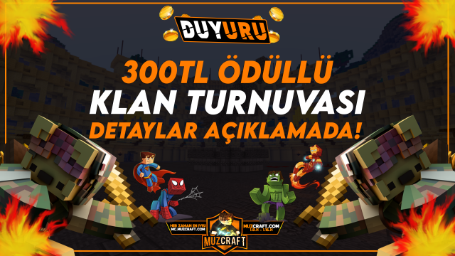 300₺ Ödüllü Klan Turnuvası Başlıyor!